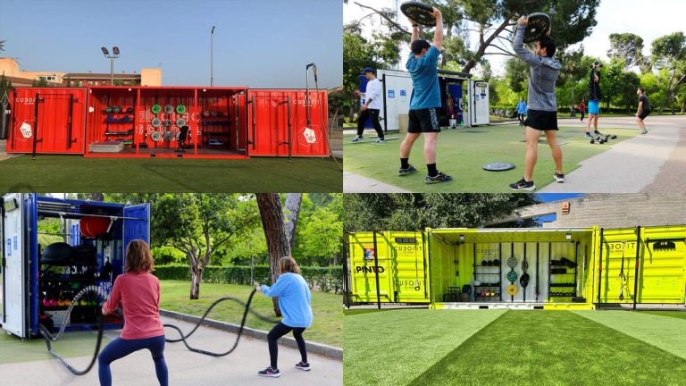 En företagare som erbjuder andra företagare att öppna portabla gym till låg kostnad