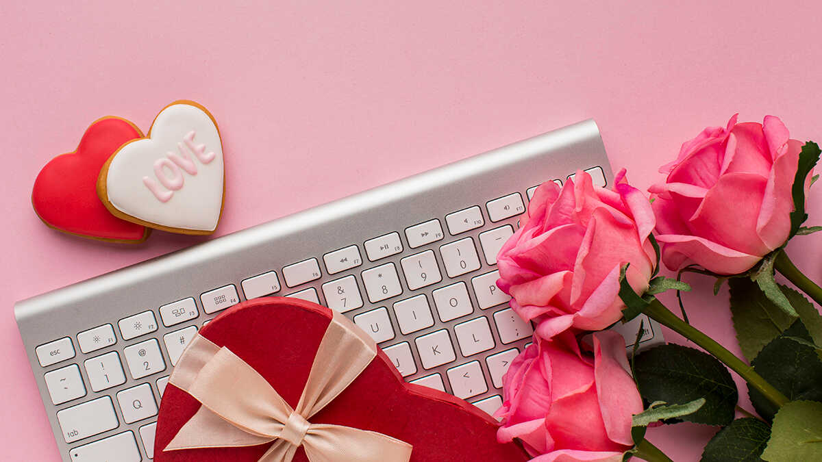 Endast en av fem företag är beredda att sälja sina presenter online på Alla hjärtans dag